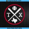 TX Texas Baseball SVG