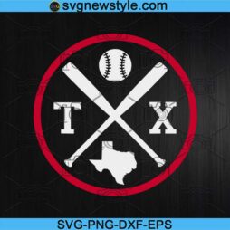 TX Texas Baseball SVG