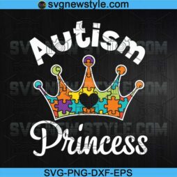 Autism Princess Svg