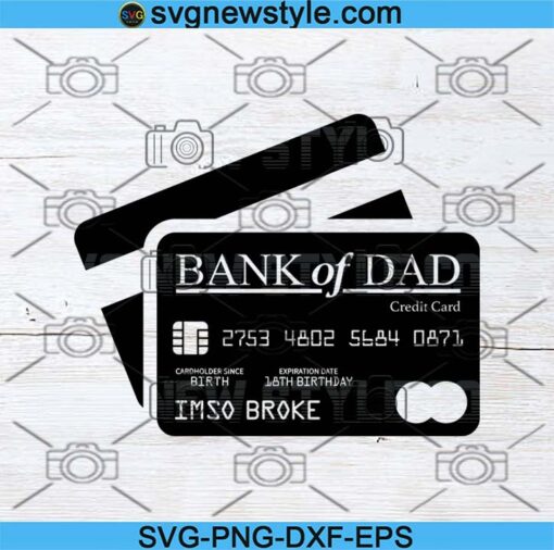 Bank of Dad Svg