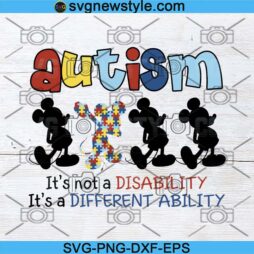 Autism Is A Different Ability Svg