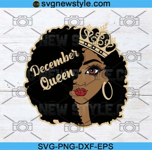 December Queen Svg