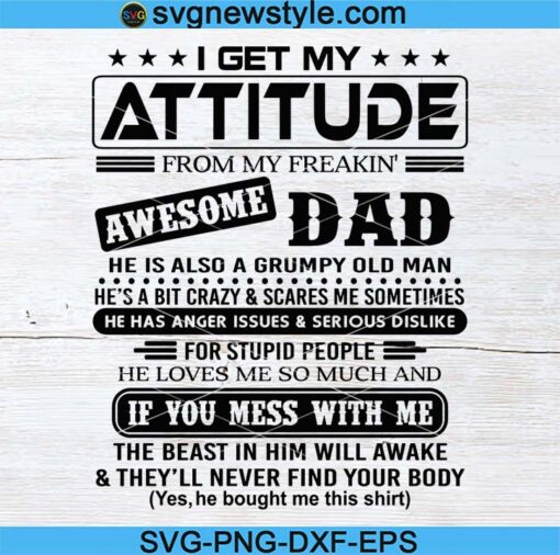 Awesome Dad Svg