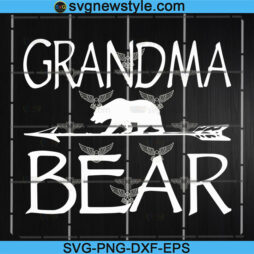 Grandma Bear Mothers Day SVG