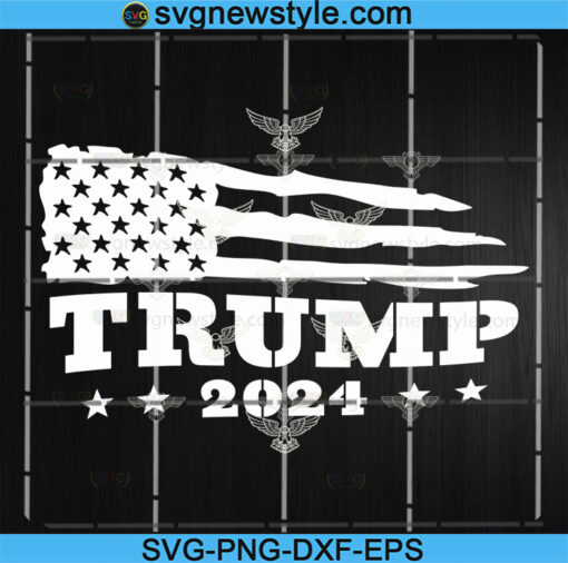 Trump 2024 Flag Svg