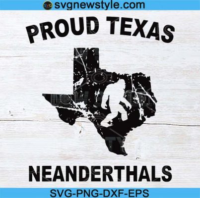 Proud Texas Neanderthal Svg 