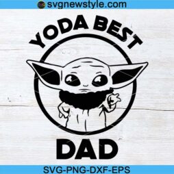 Baby Yoda Best Dad Svg