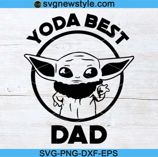 Baby Yoda Best Dad Svg