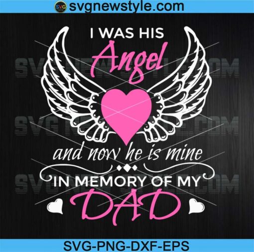 Guardian Angel Dad Svg