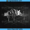 Mountain biking Heartbeat Biker Svg