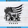 USA Farm Tractor Svg