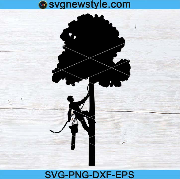 Download Tree Trimmer Only On Tree Leaves Svg United States Of America Svg Arborist Svg Tree Climber Svg Climbing Hooks Svg Svg New Style