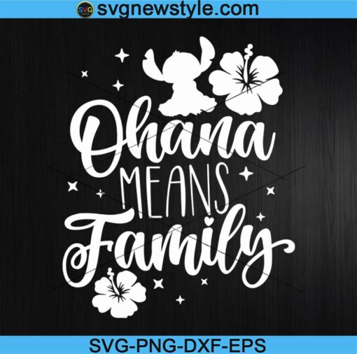 Ohana means Family Svg