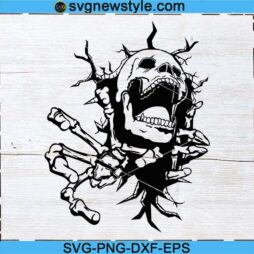 Skull In The Wall Svg