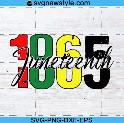 1865 Juneteenth Svg