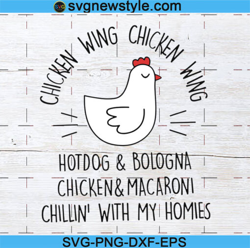 Viral Chicken Wing Chicken Wing Hot Dog Svg