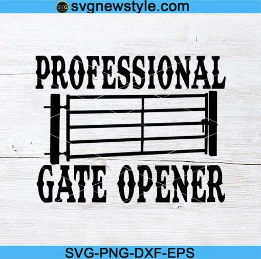 Professional Gate Opener SVG