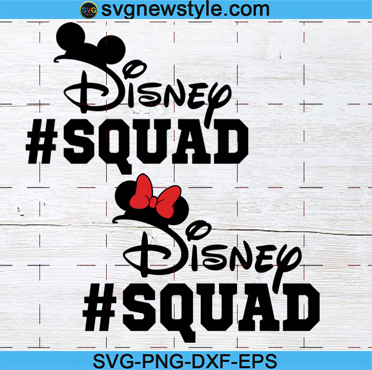 Download Disney Squad Svg Mickey Mouse Ears Svg Disney World Svg Png Dxf Eps Cricut File Silhouette Art Svg New Style