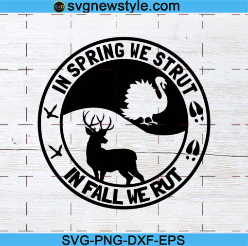 In Spring We Strut Svg