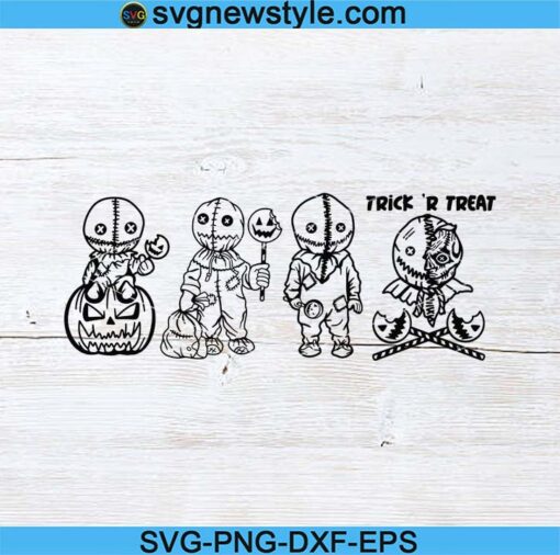 Outline Trick R Treat SAM Bundle SVG