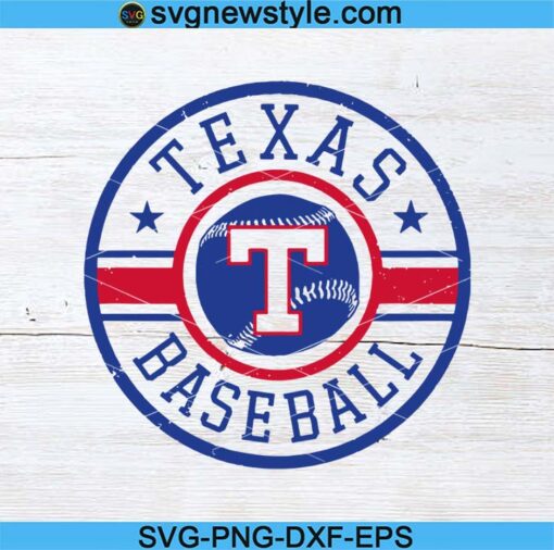 Texas Baseball Svg