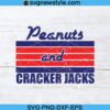 Peanuts and cracker jacks baseball Svg