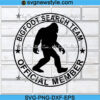 Bigfoot Search Team Svg