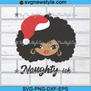 Afro Santa Black Queen Melanin Svg