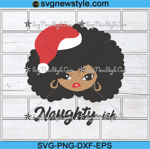 Afro Santa Black Queen Melanin Svg