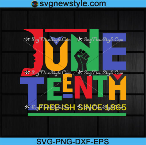 Juneteenth Freeish Since 1865 Svg