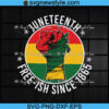 Raised Fist Vintage Juneteenth Svg