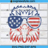 Patriotic Eagle With Sunglasses Svg