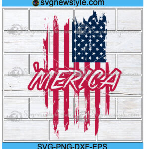 Distressed American Flag Svg