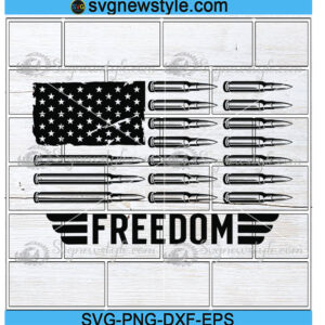 Freedom Bullet Flag Svg