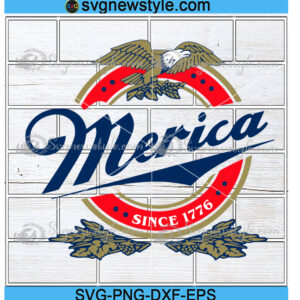 Merica Since 1776 American Eagle Svg
