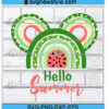 Mickey Watermelon Rainbow Svg