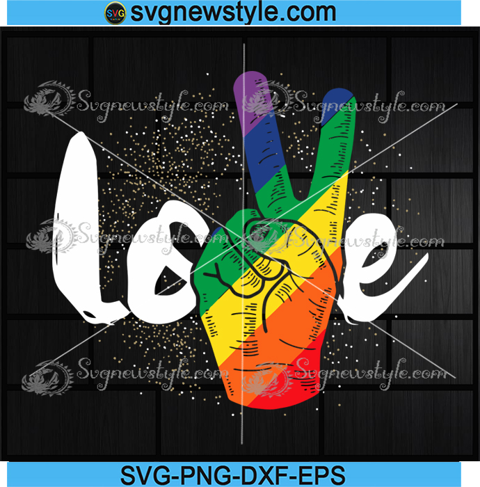 Free Love Wins Rainbow Svg