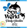 Sea World Family Adventure Svg
