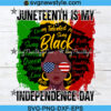 Juneteenth Is My Independence Day Svg