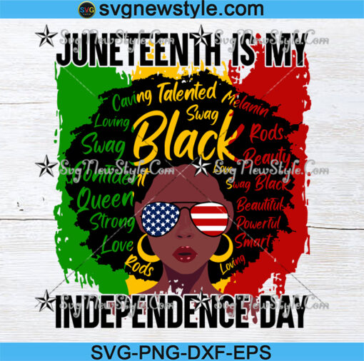 Juneteenth Is My Independence Day Svg