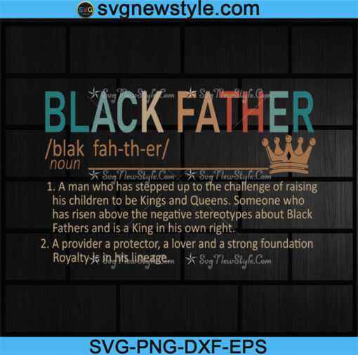 Black Father Definition Svg