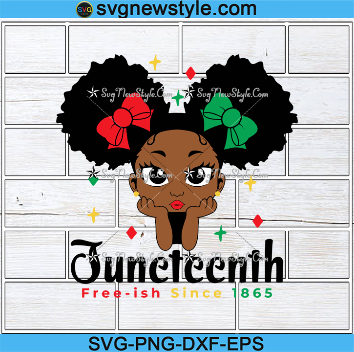 Download Juneteenth Girl Svg African American Svg Juneteenth Svg Black History Svg 1865 Svg Png Dxf Eps Cricut File Silhouette Art Svg New Style