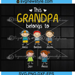 Personalized Grandpa Svg