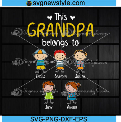 Personalized Grandpa Svg