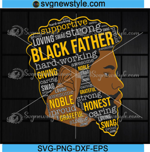 Black Father Svg