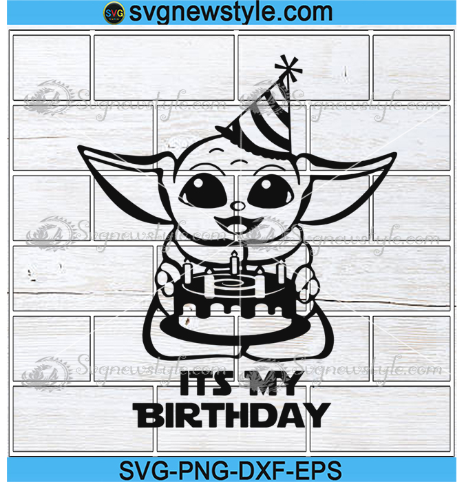 Svg Baby Yoda Svg Cut files Birthday Boy Svg 5th Birthday Yoda Svg Eps Png Dxf Love You I Do Svg Yoda Fifth Birthday Svg