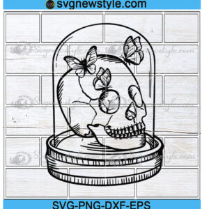 Gothic Vanitas Skull Svg