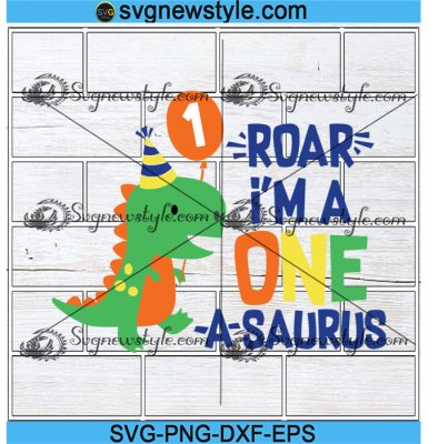 One A Saurus Svg, Dino 1 Svg, Dinosaur One Svg