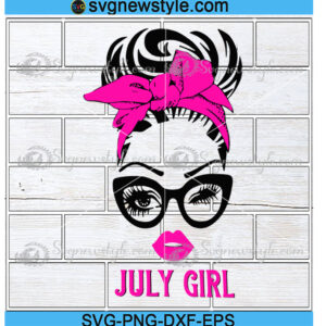 July Girl Svg