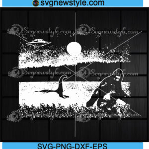 Bigfoot Loch Ness Monster Svg